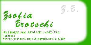 zsofia brotschi business card